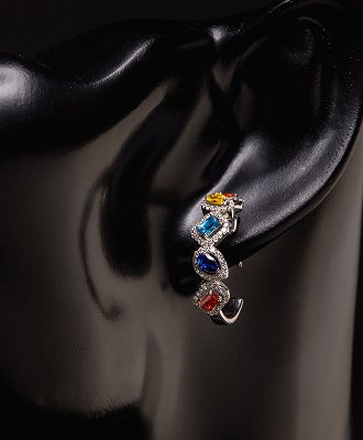 Luxury gemstone earrings Egypt – Vom Jewellery